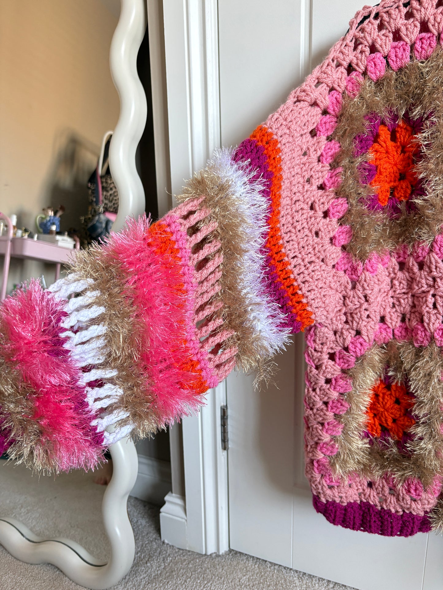 Textured Granny Square Cardigan